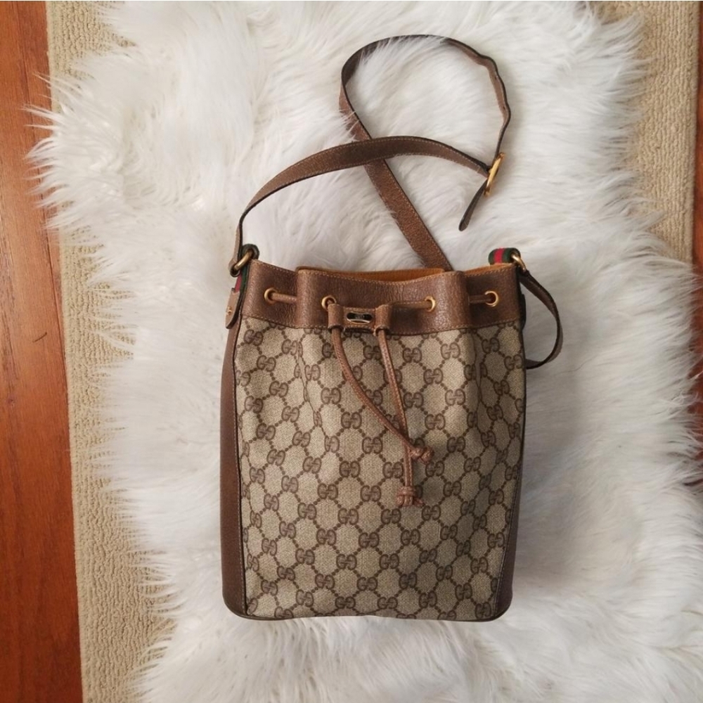 Authentic Vintage Ophidia Gucci Shoulder Bucket - Picture 2 of 10